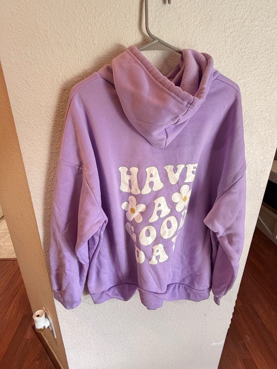 SHEIN Tops - SHEIN Lavender Fleece-Lined Hoodie - Lilac Purple